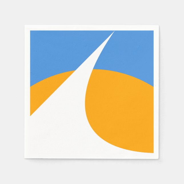 Serviette En Papier Drapeau de Redding, Californie (Devant)