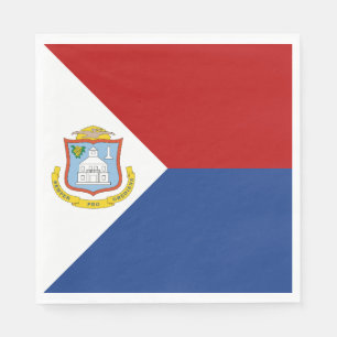 Serviette En Papier Drapeau de Saint-Martin