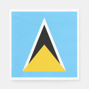 Serviette En Papier Drapeau de Sainte-Lucie