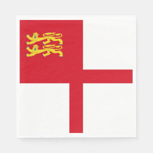 Serviette En Papier Drapeau de Sercq