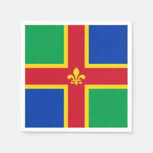 Serviette En Papier Drapeau de serviettes Lincolnshire