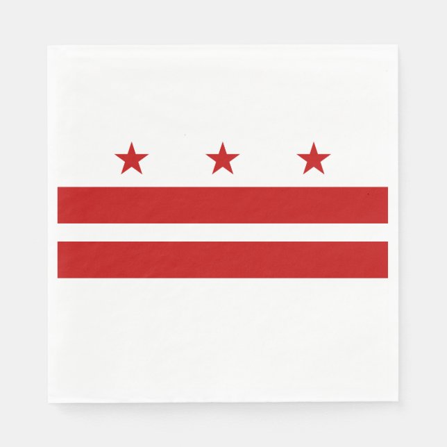 Serviette En Papier Drapeau de Washington DC (Devant)