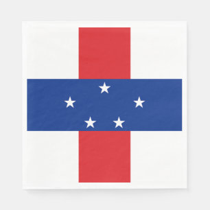 Serviette En Papier Drapeau des Antilles néerlandaises