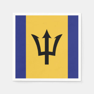 Serviette En Papier Drapeau des Barbade