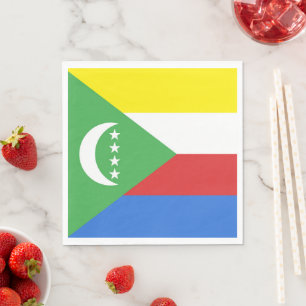 Serviette En Papier Drapeau des Comores