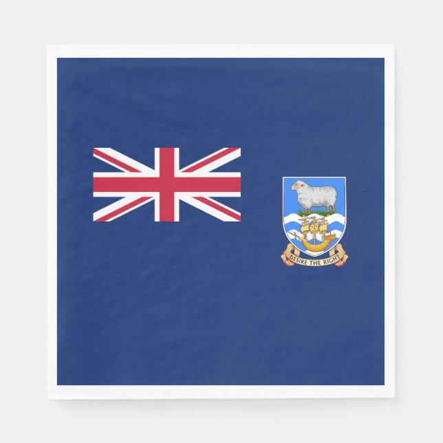 Serviette En Papier Drapeau des îles Falkland (Devant)