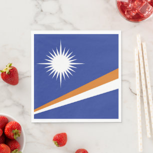 Serviette En Papier Drapeau des Îles Marshall
