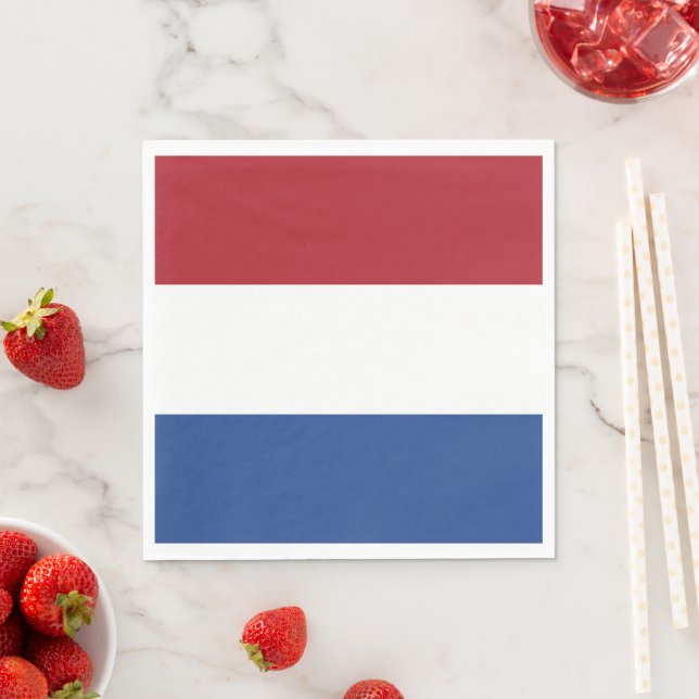 Serviette En Papier Drapeau des Pays-Bas (En situation)