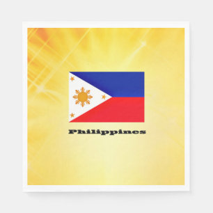 Serviette En Papier Drapeau des Philippines, archipel,
