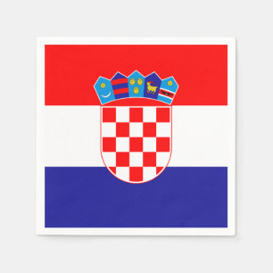 Serviette En Papier Drapeau des serviettes de papier de la Croatie