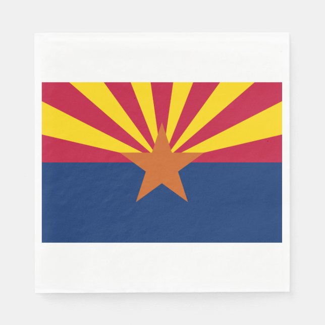 Serviette En Papier Drapeau d'État de l'Arizona (Devant)