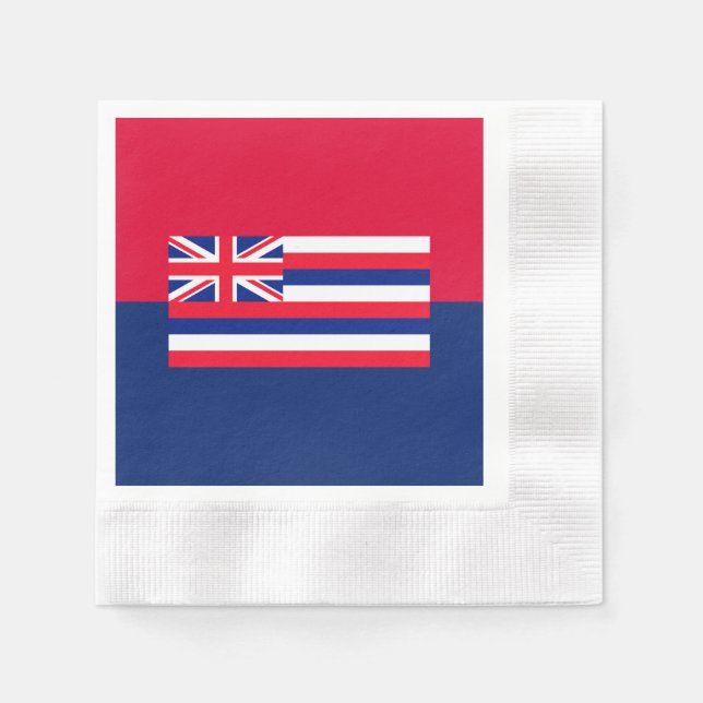 Serviette En Papier Drapeau d'État d'Hawaii (Devant)