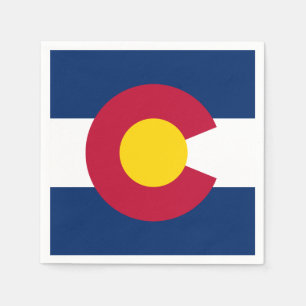 Serviette En Papier Drapeau d'état du Colorado