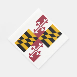 Serviette En Papier Drapeau d'état du Maryland