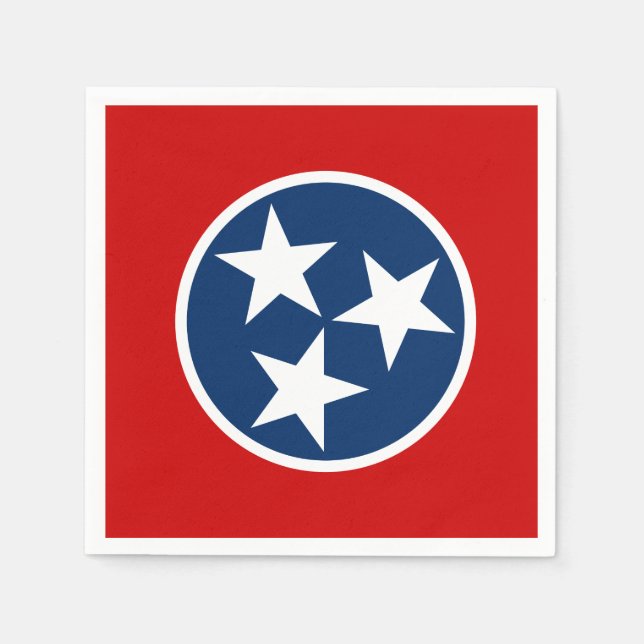 Serviette En Papier Drapeau d'état du Tennessee (Devant)