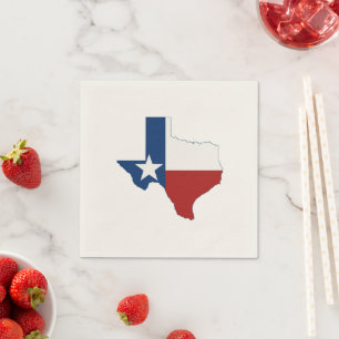 Serviette En Papier Drapeau d'État en forme de Texas Parti d'étoiles