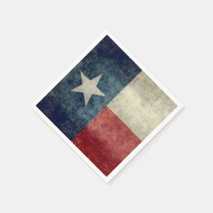 Serviette En Papier Drapeau d'état Texas style rétro vintage Papier Na