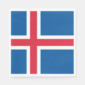 Serviette En Papier Drapeau d'Islande