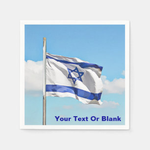 Serviette En Papier Drapeau D'Israël