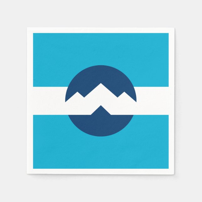 Serviette En Papier Drapeau d'Ogden, Utah (Devant)