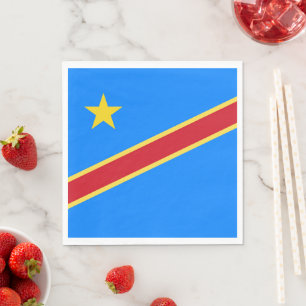 Serviette En Papier Drapeau du Congo