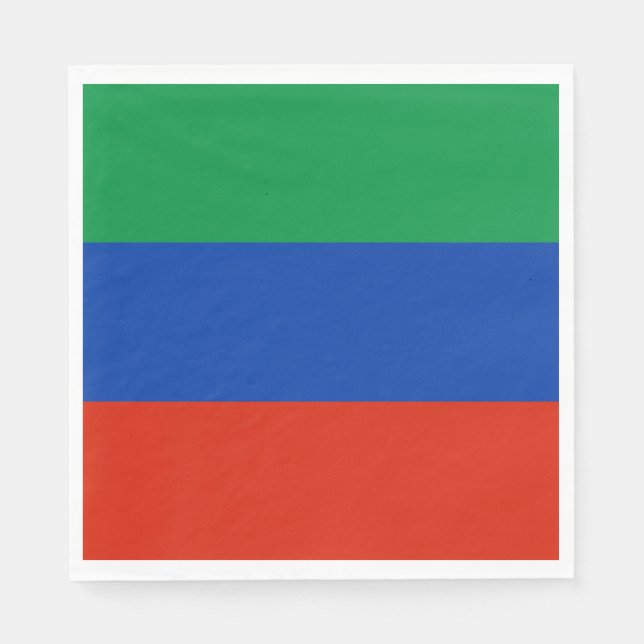 Serviette En Papier Drapeau du Daghestan (Devant)
