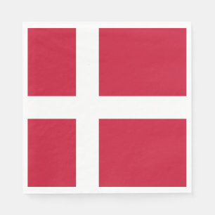 Serviette En Papier Drapeau du Danemark