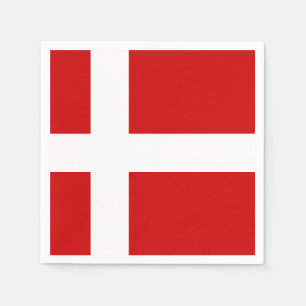 Serviette En Papier Drapeau du Danemark