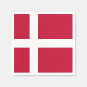 Serviette En Papier Drapeau du Danemark