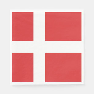 Serviette En Papier Drapeau du Danemark