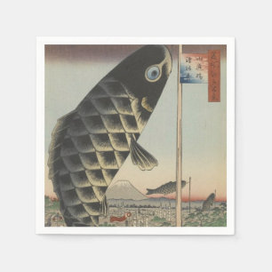 Serviette En Papier Drapeau du Festival japonais du poisson Koi Hirosh