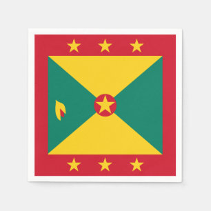 Serviette En Papier Drapeau du Grenada