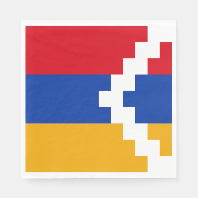 Serviette En Papier Drapeau du Haut-Karabakh (Devant)