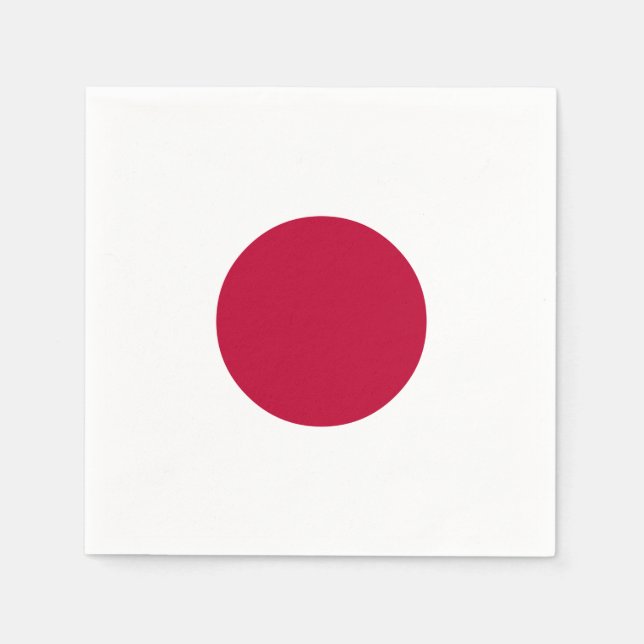 Serviette En Papier Drapeau du Japon (Devant)