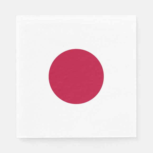 Serviette En Papier Drapeau du Japon (Devant)