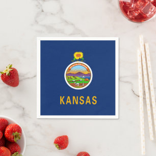 Serviette En Papier Drapeau du Kansas