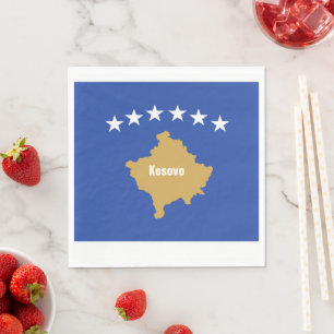 Serviette En Papier Drapeau du Kosovo