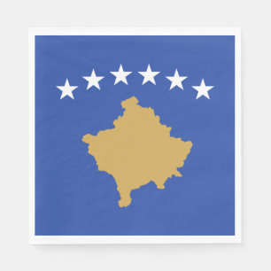 Serviette En Papier Drapeau du Kosovo