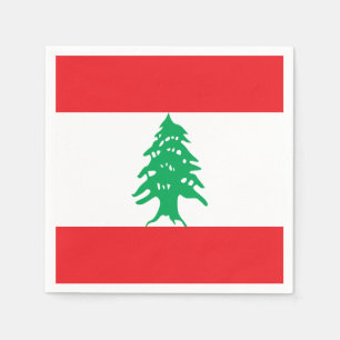 Serviette En Papier Drapeau du Liban