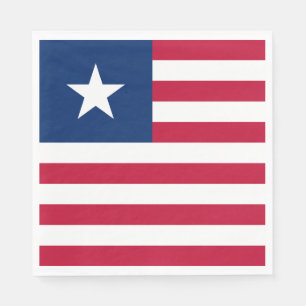Serviette En Papier Drapeau du Liberia