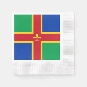 Serviette En Papier Drapeau du Lincolnshire