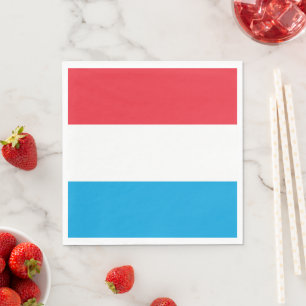 Serviette En Papier Drapeau du Luxembourg
