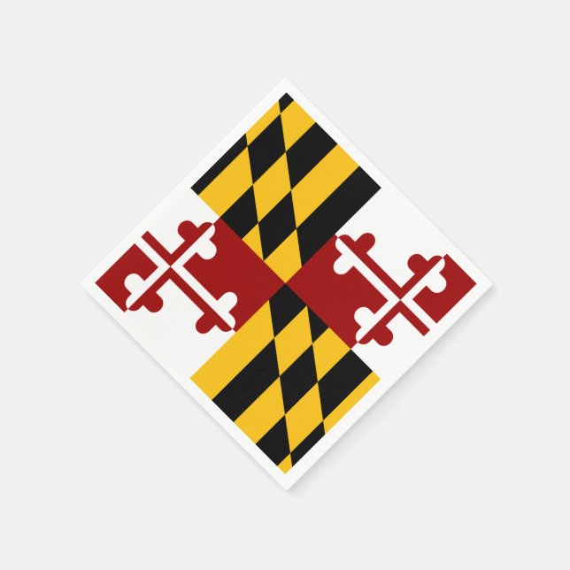 Serviette En Papier Drapeau du Maryland (Coin)