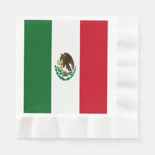 Serviette En Papier Drapeau du Mexique