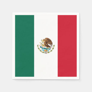 Serviette En Papier Drapeau du Mexique