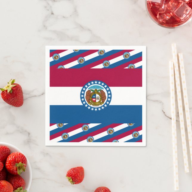 Serviette En Papier Drapeau du Missouri (En situation)