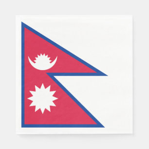 Serviette En Papier Drapeau du Népal