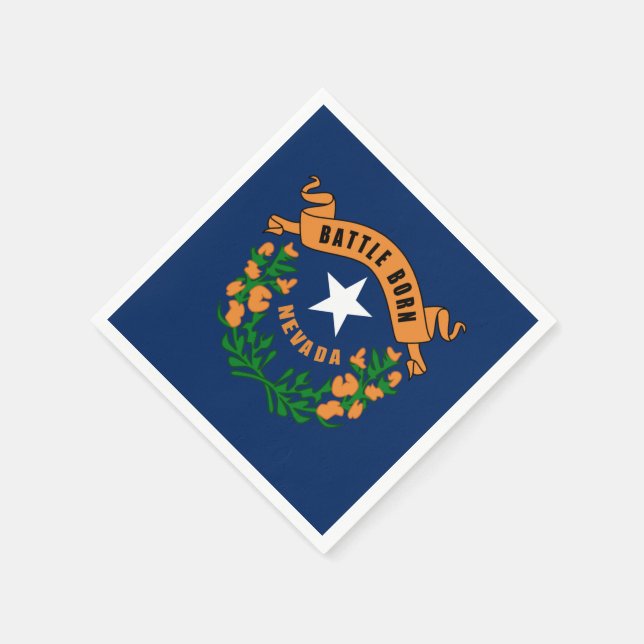Serviette En Papier Drapeau du Nevada (Coin)