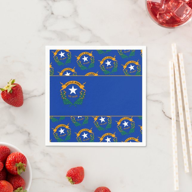 Serviette En Papier Drapeau du Nevada (En situation)