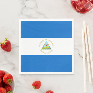 Serviette En Papier Drapeau du Nicaragua